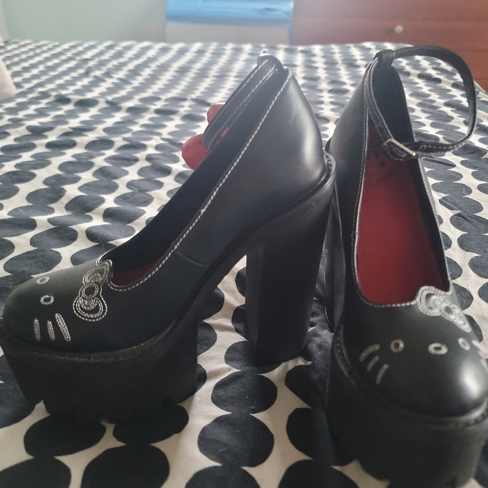 Hello Kitty x Jeffrey Campbell platform pumps